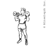 palms in shoulder press dumbbell exercises for shoulders